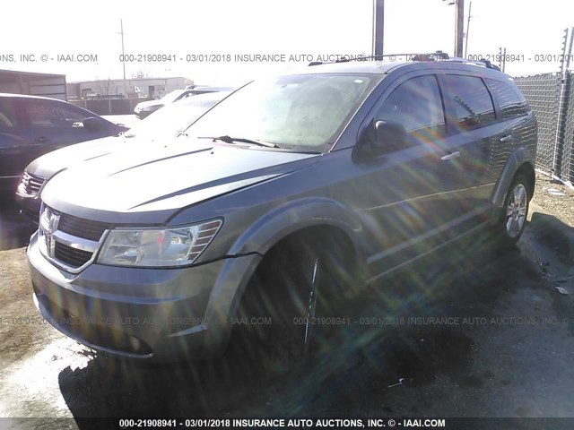 3D4GH67VX9T171725 - 2009 DODGE JOURNEY R/T GRAY photo 2