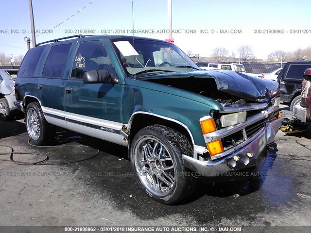 1GNEK13R3VJ412812 - 1997 CHEVROLET TAHOE K1500 GREEN photo 1