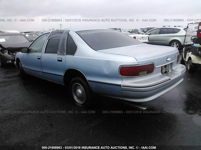 1G1BL52P1SR141674 - 1995 CHEVROLET CAPRICE / IMPALA CLASSIC/SS BLUE photo 3