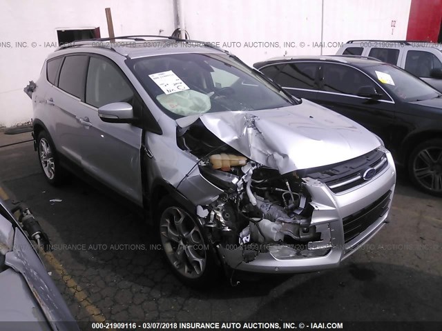 1FMCU9J98DUC55489 - 2013 FORD ESCAPE TITANIUM SILVER photo 1