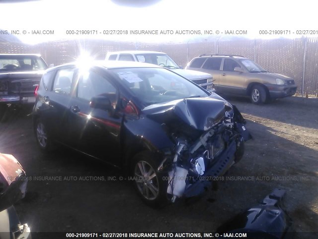 3N1CE2CP6EL396211 - 2014 NISSAN VERSA NOTE S/S PLUS/SV/SL BLACK photo 1