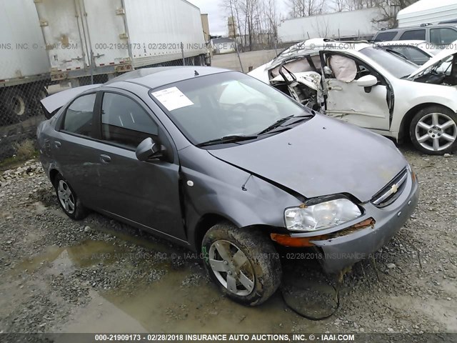 KL1TD56616B649272 - 2006 CHEVROLET AVEO LS GRAY photo 1