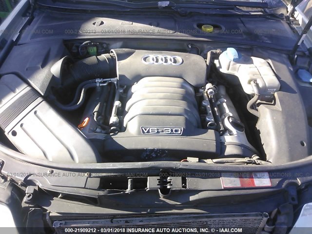 WAULT68E03A297421 - 2003 AUDI A4 3.0 QUATTRO Champagne photo 10