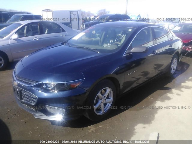 1G1ZB5ST6GF191879 - 2016 CHEVROLET MALIBU LS 深蓝色 照片 2