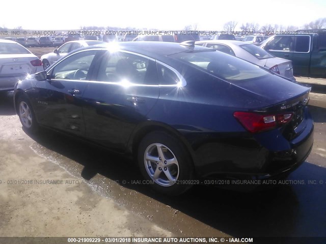 1G1ZB5ST6GF191879 - 2016 CHEVROLET MALIBU LS 深蓝色 照片 3
