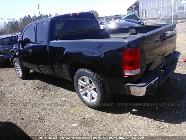 1GTEK39J29Z287959 - 2009 GMC SIERRA K1500 SLT BLACK photo 3