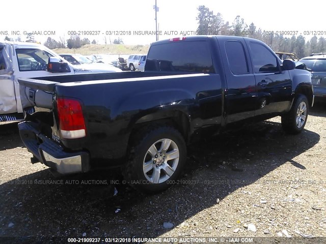 1GTEK39J29Z287959 - 2009 GMC SIERRA K1500 SLT BLACK photo 4