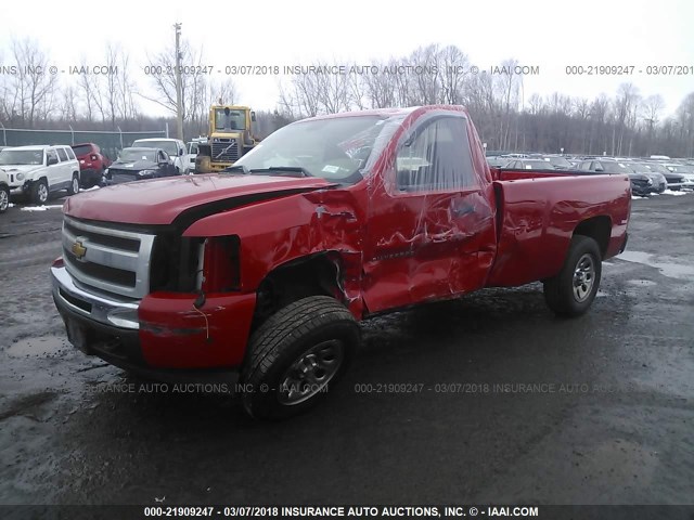 1GCPKPE03AZ295179 - 2010 CHEVROLET SILVERADO K1500 RED photo 2