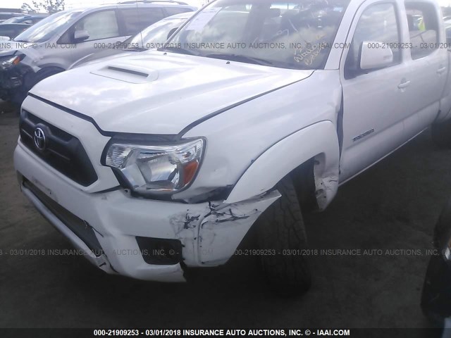 3TMKU4HN2FM046245 - 2015 TOYOTA TACOMA DBL CAB PRERUNNER LNG BED WHITE photo 6