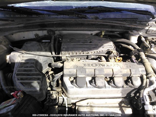 1HGEM22374L029319 - 2004 HONDA CIVIC DX VP GRAY photo 10