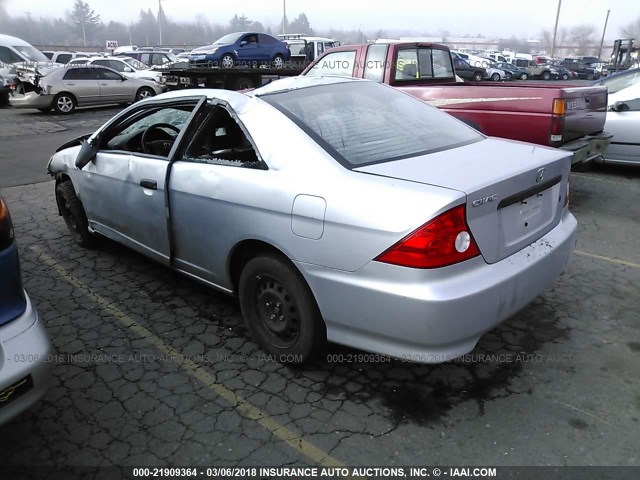 1HGEM22374L029319 - 2004 HONDA CIVIC DX VP GRAY photo 3