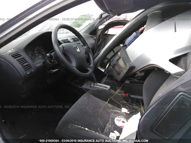 1HGEM22374L029319 - 2004 HONDA CIVIC DX VP GRAY photo 5