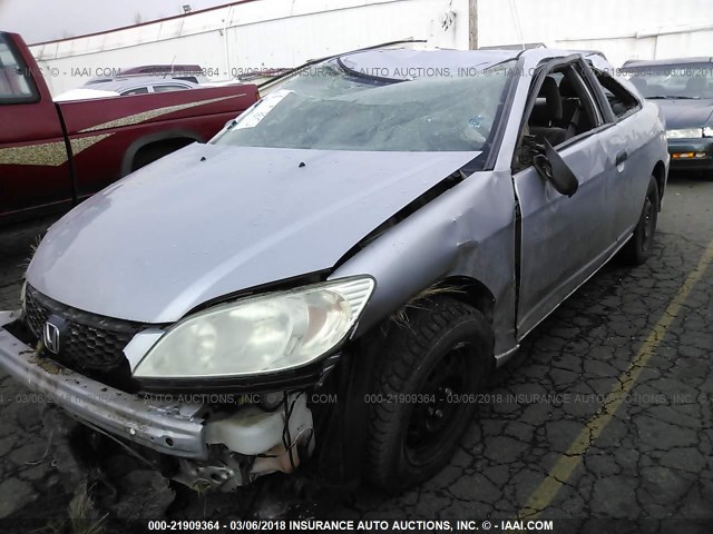 1HGEM22374L029319 - 2004 HONDA CIVIC DX VP GRAY photo 6