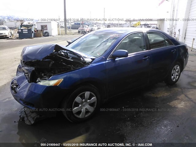4T1BE46K87U041002 - 2007 TOYOTA CAMRY NEW GENERAT CE/LE/XLE/SE BLUE photo 2