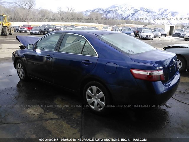 4T1BE46K87U041002 - 2007 TOYOTA CAMRY NEW GENERAT CE/LE/XLE/SE BLUE photo 3