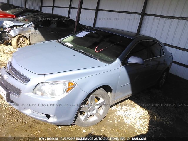 1G1ZH57BX94160485 - 2009 CHEVROLET MALIBU 1LT Light Blue photo 2