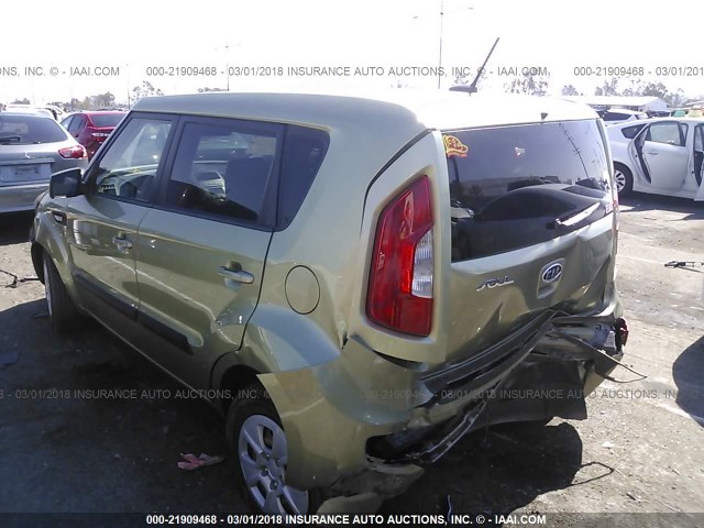 KNDJT2A54C7431079 - 2012 KIA SOUL GREEN photo 3