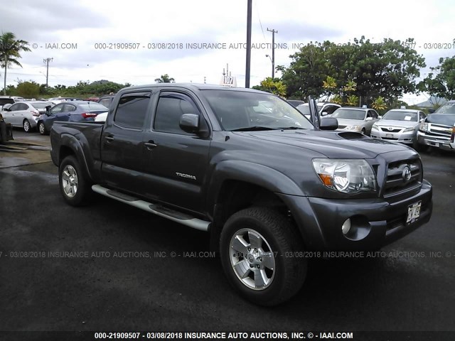 3TMMU4FN8AM016767 - 2010 TOYOTA TACOMA DOUBLE CAB LONG BED GRAY photo 1