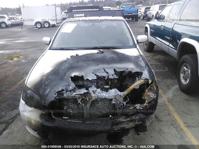 4S3BL626067218749 - 2006 SUBARU LEGACY 2.5I LIMITED WHITE photo 6