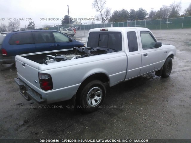 1FTYR14V91PB77871 - 2001 FORD RANGER SUPER CAB SILVER photo 4