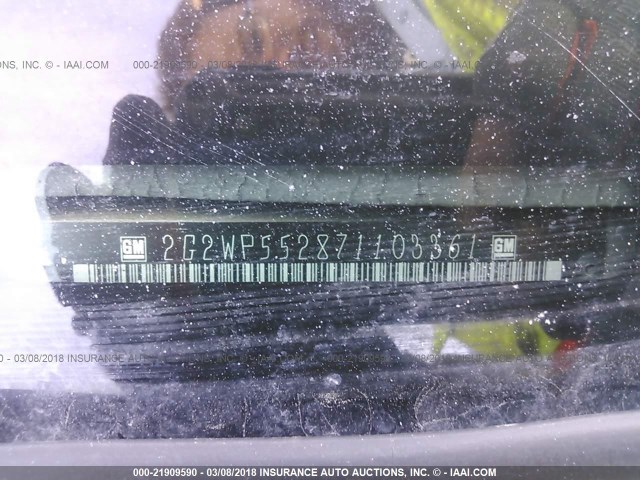 2G2WP552871103361 - 2007 PONTIAC GRAND PRIX ყავისფერი ფოტო 9