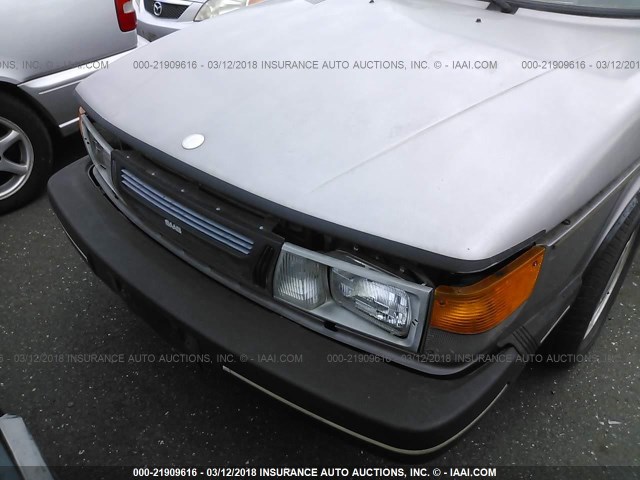 YS3AT35L9F1018203 - 1985 SAAB 900 SILVER photo 6