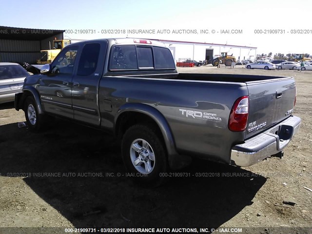 5TBBT44135S471471 - 2005 TOYOTA TUNDRA ACCESS CAB SR5 GRAY photo 3