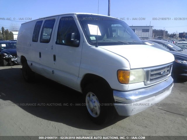 1FTNE24L03HB19485 - 2003 FORD ECONOLINE E250 VAN WHITE photo 1