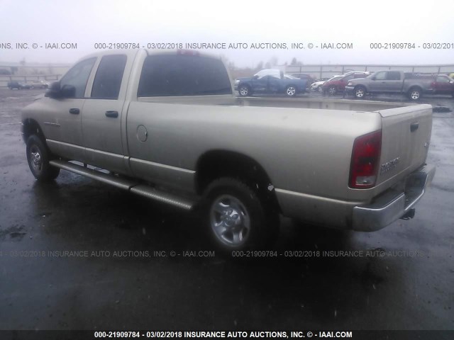 1D7KU28D84J112339 - 2004 DODGE RAM 2500 ST/SLT 金色 照片 3