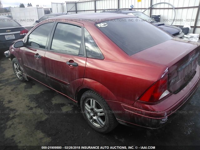 1FAFP34P1YW101819 - 2000 FORD FOCUS SE/SE COMFORT RED photo 3