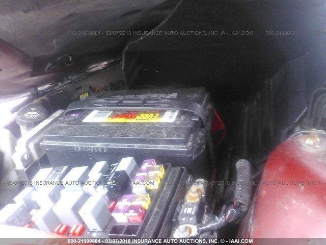 1G2ZF58B974228238 - 2007 PONTIAC G6 VALUE LEADER/BASE RED photo 10