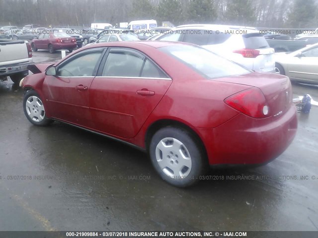 1G2ZF58B974228238 - 2007 PONTIAC G6 VALUE LEADER/BASE RED photo 3