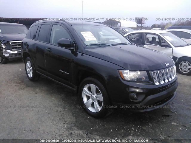 1C4NJCEB5ED618011 - 2014 JEEP COMPASS LATITUDE Schwarz Foto 1