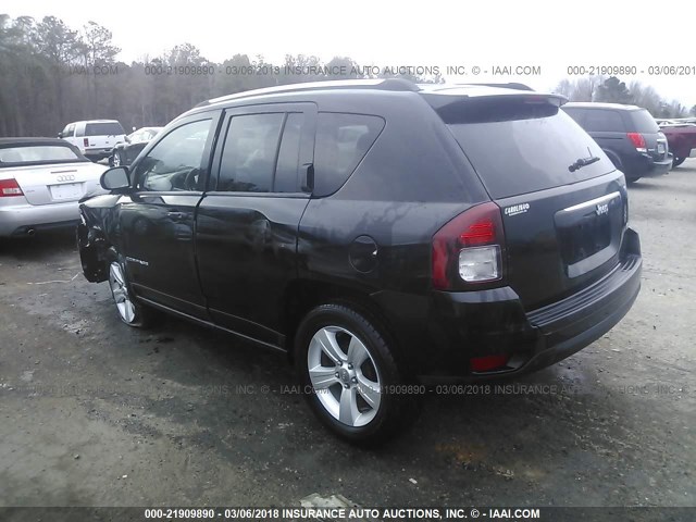 1C4NJCEB5ED618011 - 2014 JEEP COMPASS LATITUDE Schwarz Foto 3