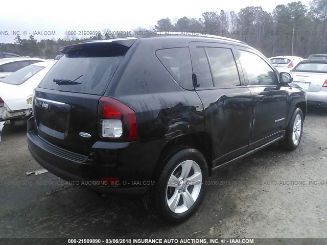 1C4NJCEB5ED618011 - 2014 JEEP COMPASS LATITUDE Schwarz Foto 4