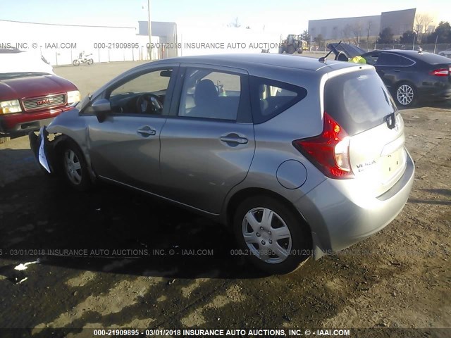 3N1CE2CP7FL363641 - 2015 NISSAN VERSA NOTE S/S PLUS/SV/SL/SR GRAY photo 3