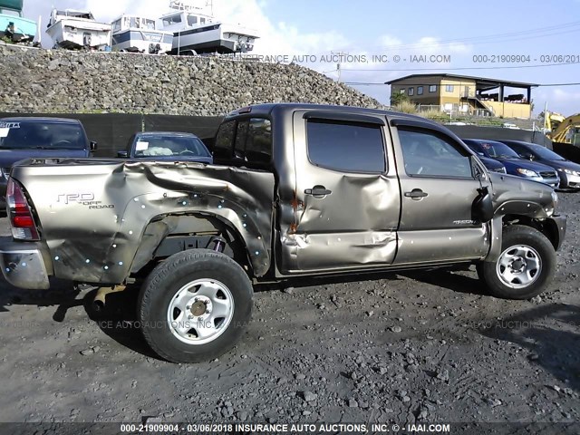 3TMLU4EN8BM058113 - 2011 TOYOTA TACOMA DOUBLE CAB ყავისფერი ფოტო 6