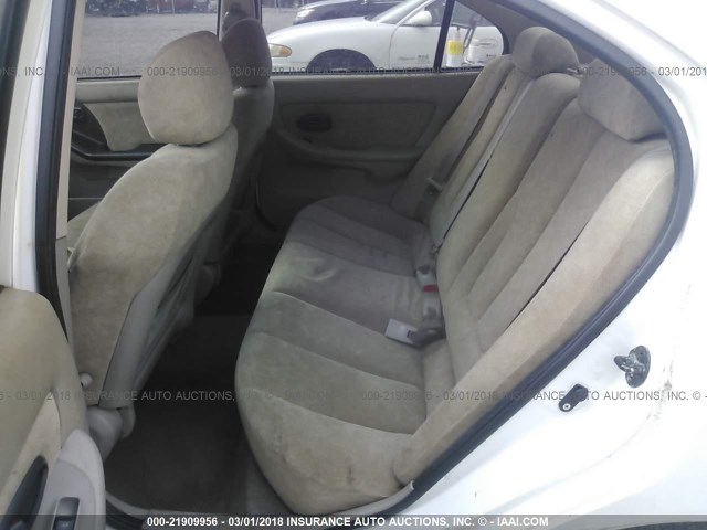 KMHDN45D63U557963 - 2003 HYUNDAI ELANTRA GLS/GT WHITE photo 8