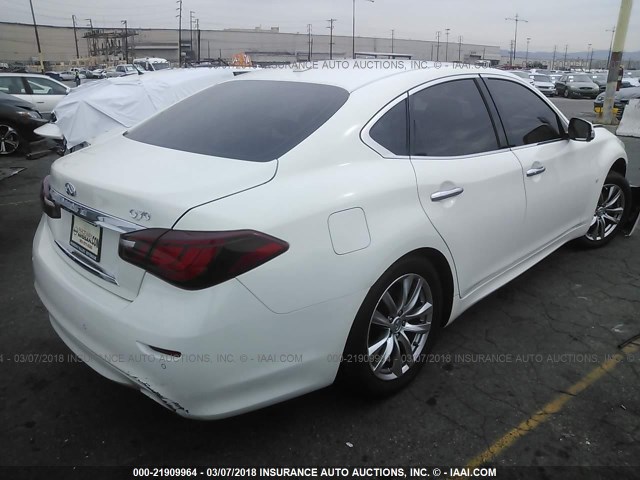 JN1BY1AP7FM540873 - 2015 INFINITI Q70 3.7 WHITE photo 4