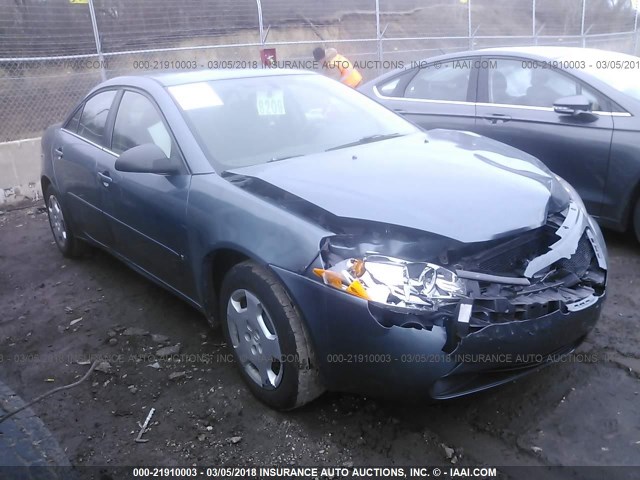 1G2ZF55B564260736 - 2006 PONTIAC G6 SE BLUE photo 1