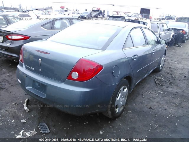 1G2ZF55B564260736 - 2006 PONTIAC G6 SE BLUE photo 4