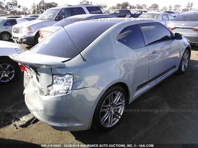 JTKJF5C76D3053064 - 2013 TOYOTA SCION TC GRAY photo 4