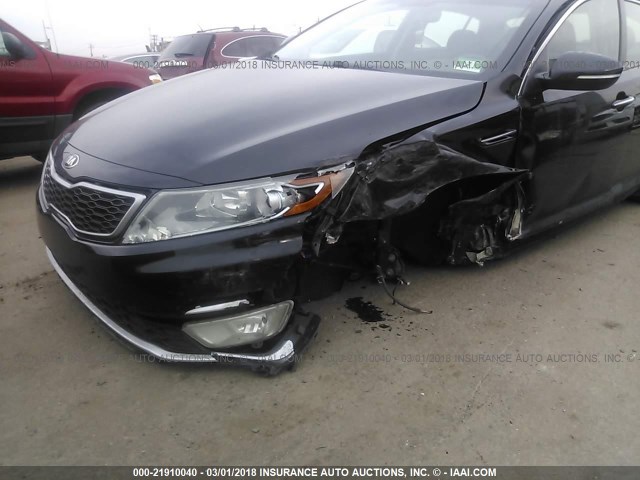 KNAGM4AD7C5028068 - 2012 KIA OPTIMA HYBRID BLACK photo 6