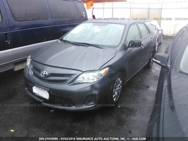 5YFBU4EE4CP057885 - 2012 TOYOTA COROLLA S/LE GRAY photo 2