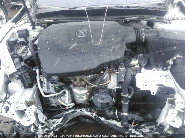 19UUB3F53HA002400 - 2017 ACURA TLX TECH WHITE photo 10