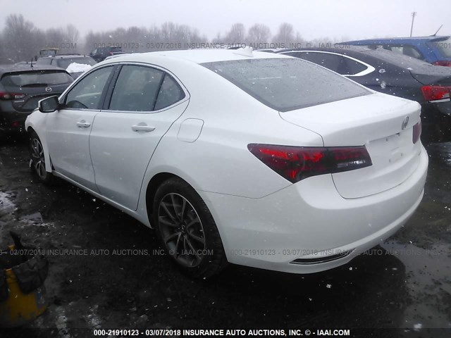 19UUB3F53HA002400 - 2017 ACURA TLX TECH WHITE photo 3