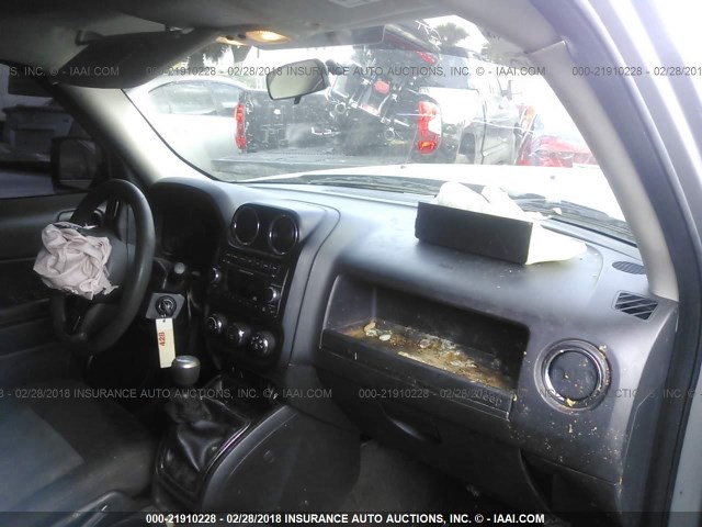 1C4NJPBA6FD110313 - 2015 JEEP PATRIOT SPORT SILVER photo 5