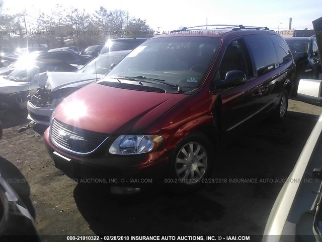 2C4GP54L53R184518 - 2003 CHRYSLER TOWN & COUNTRY LXI RED photo 2