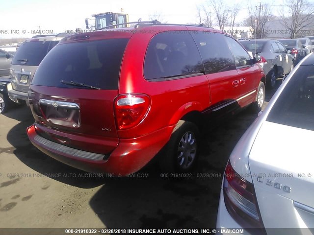 2C4GP54L53R184518 - 2003 CHRYSLER TOWN & COUNTRY LXI RED photo 4