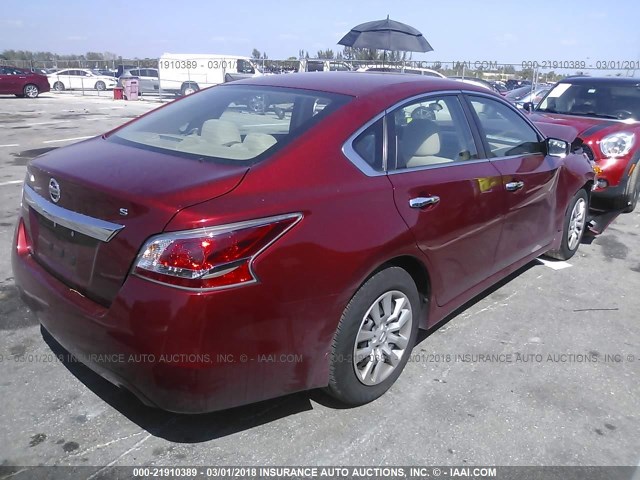 1N4AL3AP8FC191902 - 2015 NISSAN ALTIMA 2.5/S/SV/SL RED photo 4